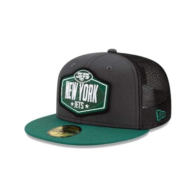 New York Jets Gorra | New Era NFL Draft 59fifty Fitted Cap Mexico - Grises